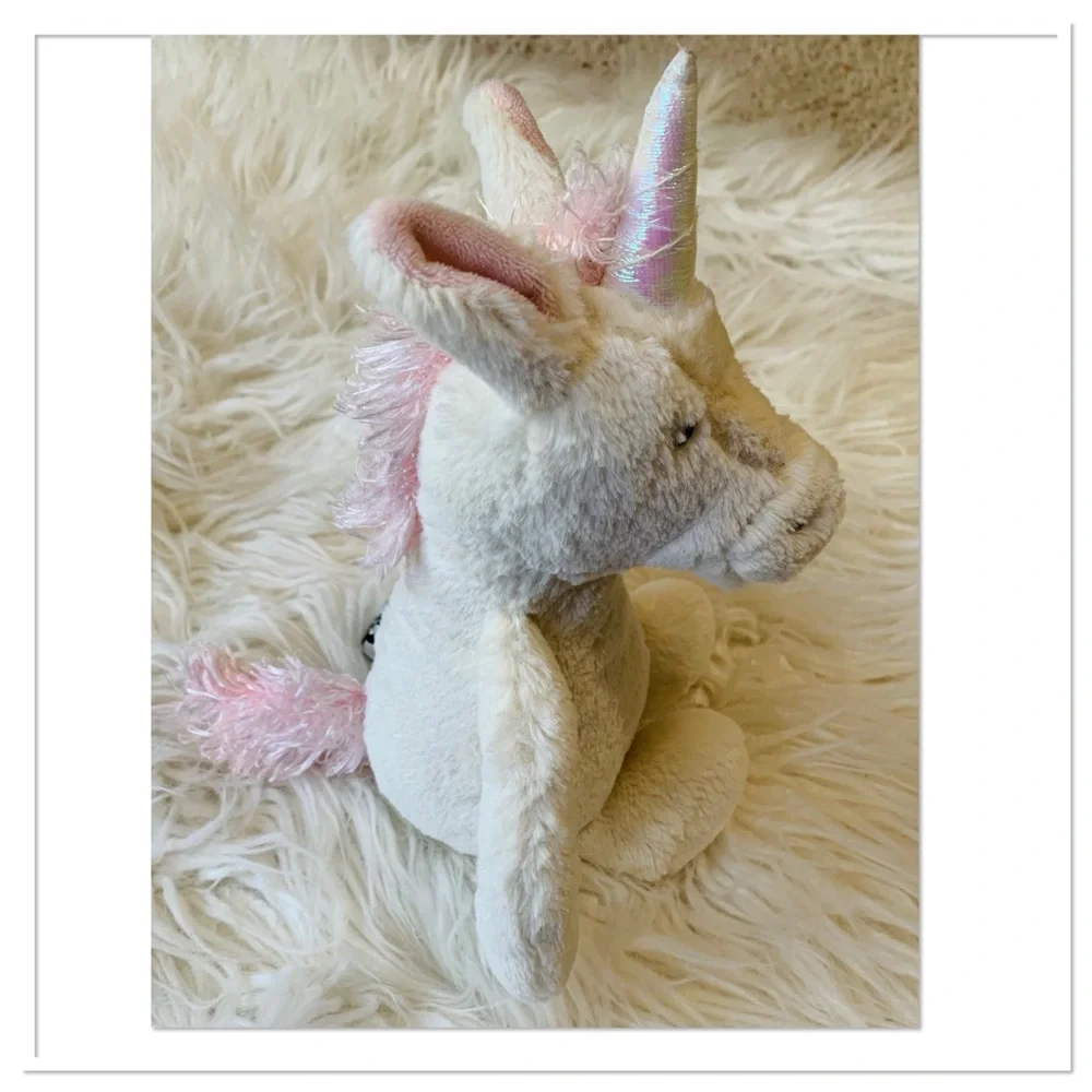 Jellycat London Bashful Unicorn Retired Plush Stuffed Animal Toy Pink White